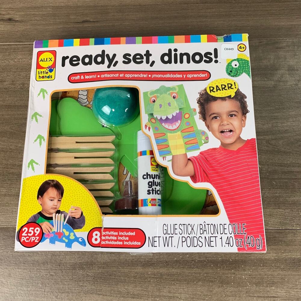 Alex Little Hands Ready, Set, Dinos! 8 Activities 259 pieces 4+ Creativity